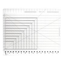 Régua acolchoada com fenda StuyJoab XL 45 cm x 56 cm acrílico Régua acolchoada com fenda StuyJoab XL 45 cm x 56 cm acrílico