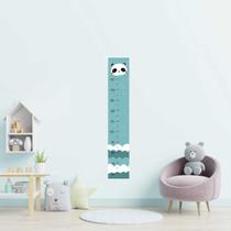 Régua Adesiva Infantil Panda Chuva E Nuvens N09220 20x115cm