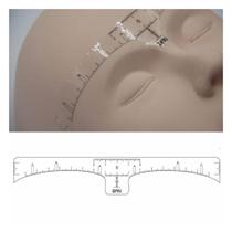 Régua adesiva para design de sobrancelhas KIT 10 UNI - Online