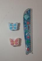 Régua Baleia com Movimento de Glitter - 20 cm