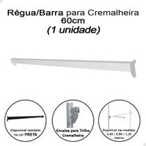 Régua Barra Reta 60cm Para Trilho Cremalheira Loja 1 Uni Branco