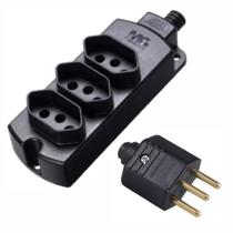 Régua Barra Tripla 10/20a + Plugue Macho Margirius Extensão Régua Barra Tripla 10/20a + Plugue Macho Margirius Extensão