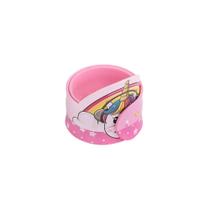 Régua Bracelete Silicone 30cm Raptors + Magic Brw Rosa