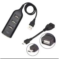 Régua cabo Hub Usb 2.0 de 1 porta USB de saída e 4 portas USB de entrada - Filó Modas