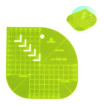 Régua Caixa Leite Gabarito Curva Quadrado 15x15 Verde Régua Caixa Leite Gabarito Curva Quadrado 15x15 Verde