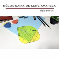 Régua Caixa Leite Gabarito Patchwork PW9 15 cm Amarelo Fenix