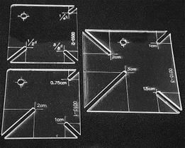 Régua Canto Mitrado Costura Patchwork Acrílico Transparente