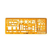 Régua Circular Oval De Resina K Durável Para Desenho De Móveis, Arquitetura, Medição E Template De