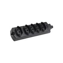 Régua com 5 Tomadas MarGirius TMU5320 2PT 20A Preta Bivolt Régua com 5 Tomadas MarGirius TMU5320 2PT 20A Preta Bivolt