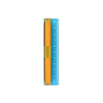 Régua com Borracha Tris Flair com Apagador Embutido sem PVC 10 cm 1 Unidade Laranja Régua com Borracha Tris Flair com Apagador Embutido sem PVC 10 cm 1 Unidade Laranja