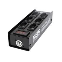 Régua com Filtro de Proteção DPS com 6 Tomadas FP6 Preto SAS saída para extensão