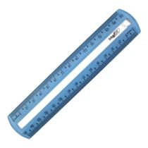 Régua Compacta 15cm com Guia de Leitura Maxcril COR:AZUL Régua Compacta 15cm com Guia de Leitura Maxcril COR:AZUL