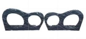 Régua corneteira com moldura 2 cornetas e 2 tweeter Par modelo 1425