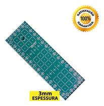 Régua Corte 05x15cm Gravada A Laser Patchwork Cartonagem.