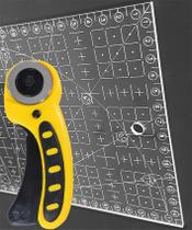 Régua Corte 15x30 Gravada Laser Cortador Patchwork Tecido