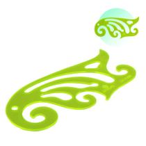 Régua Curva Francesa 1105 Acrílico Verde Patchwork Modelista