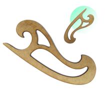 Régua Curva Francesa 1106 Mdf Costura Modelista Patchwork Régua Curva Francesa 1106 Mdf Costura Modelista Patchwork