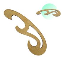 Régua Curva Francesa 1109 Mdf Patchwork Costura Modelista