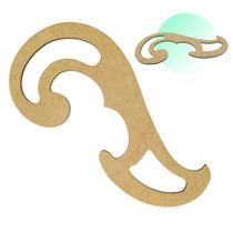 Régua Curva Francesa 1114 Mdf Modelista Patchwork Costura