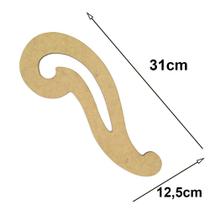 Régua Curva Francesa 1116 Mdf Costura Modelista Patchwork