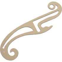 Regua Curva Francesa 1199 Modelista Costura Confeccao MDF.