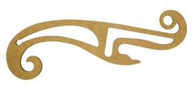 Régua Curva Francesa 1199 Modelista Costura Confecção Mdf N