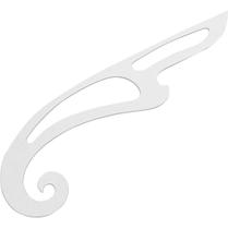 Régua Curva Francesa 42x12 Molde Alfaiate Confecção Acrilico