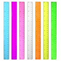 Régua DAGONGREN Plástica 30 cm Kit com 7 Cores Sortidas Régua DAGONGREN Plástica 30 cm Kit com 7 Cores Sortidas