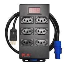 Régua De 6 Tomadas Com Voltímetro Powercon 4000w