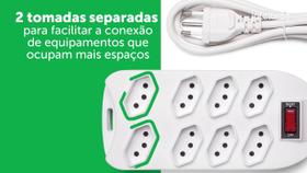 Regua de 8 Tomadas Filtro De Linha Intelbras Epe 1008+ BR Regua de 8 Tomadas Filtro De Linha Intelbras Epe 1008+ BR