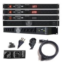 Regua de AC Profissional 12 Tomadas 10A 2500W 110/220V Padrão Rack 19" 1U