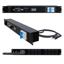 Regua de AC Profissional Padrão Rack Com 9 Tomadas 20A 4400W Para PA. Iluminação Regua de AC Profissional Padrão Rack Com 9 Tomadas 20A 4400W Para PA. Iluminação