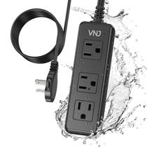 Régua de alimentação externa VNJ à prova de intempéries de 6 m com 3 tomadas 1875W