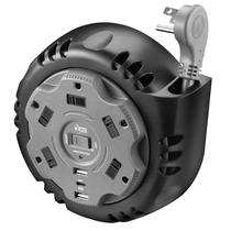 Régua de alimentação KMC de 5 tomadas USB-C PD com protetor contra sobretensão 735J