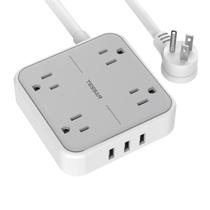 Régua de Alimentação TESSAN - 3 Portas USB + 4 Tomadas - Cabo de 1,5m - Cinza Régua de Alimentação TESSAN - 3 Portas USB + 4 Tomadas - Cabo de 1,5m - Cinza