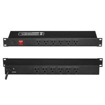 Régua de alimentação VEVOR 12 Outlet Horizontal 1U para montagem em rack PDU 15A