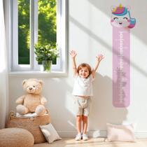 Régua de Altura Adesiva para Crianças Decoração Divertida