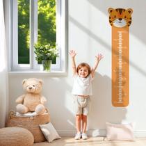 Régua de Altura Adesiva para Crianças Decoração Divertida