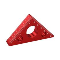 Régua De Ângulo Reto Em Liga De Alumínio, Ferramenta De Medição De Altura Triangular Para DIY Em