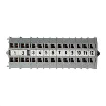 Régua de Borne 4mm² Conector 1 a 12 CWBRM03960 Cinza