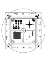 Régua de Calibração para Microscópio TOSUKKI 45x45mm Multifuncional