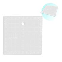 Régua De Corte Para Patchwork Scrapbook 10X10cm Acrílico