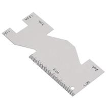 Régua de costura Walfront Metal Measuring Gauge Quilting Craft