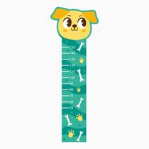 Régua de Crescimento Adesivo Cabeça Cachorrinho 195 cm Altura
