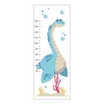 Régua de Crescimento Adesivo Dino Azul 167 cm Altura