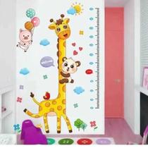 Régua De Crescimento Infantil Adesiva Para Parede Autocolante Decorativa Safari/elefante/Bailarina/A