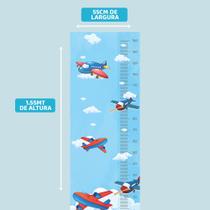 Régua de crescimento infantil - avião - Tooperfect
