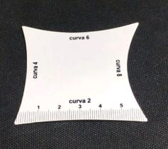 Régua de curva para medição de lentes