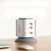 Régua de Energia Vertical com Portas USB Régua de Energia Vertical com Portas USB