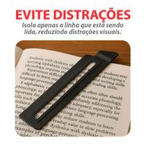 Régua de Leitura Educacional Auxilia Concentração e Foco Dislexia